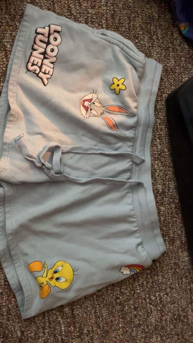Looney Tunes Bugs Bunny and Tweety Bird Graphic Fleece Lounge Shorts